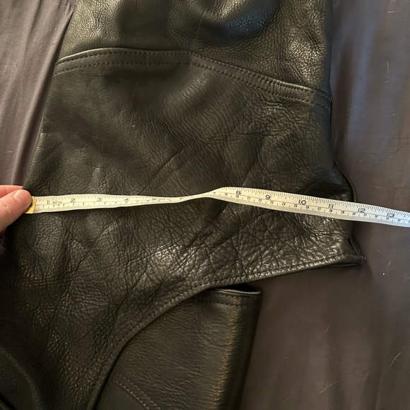 Kerr black leather XXL riding chaps - Picture 12 of 15